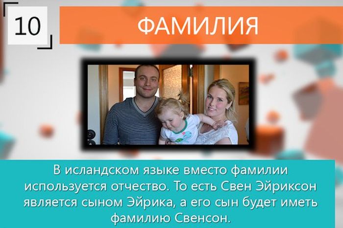 Короткие и любопытные факты