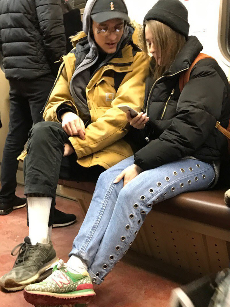 Модники из российского метрополитена