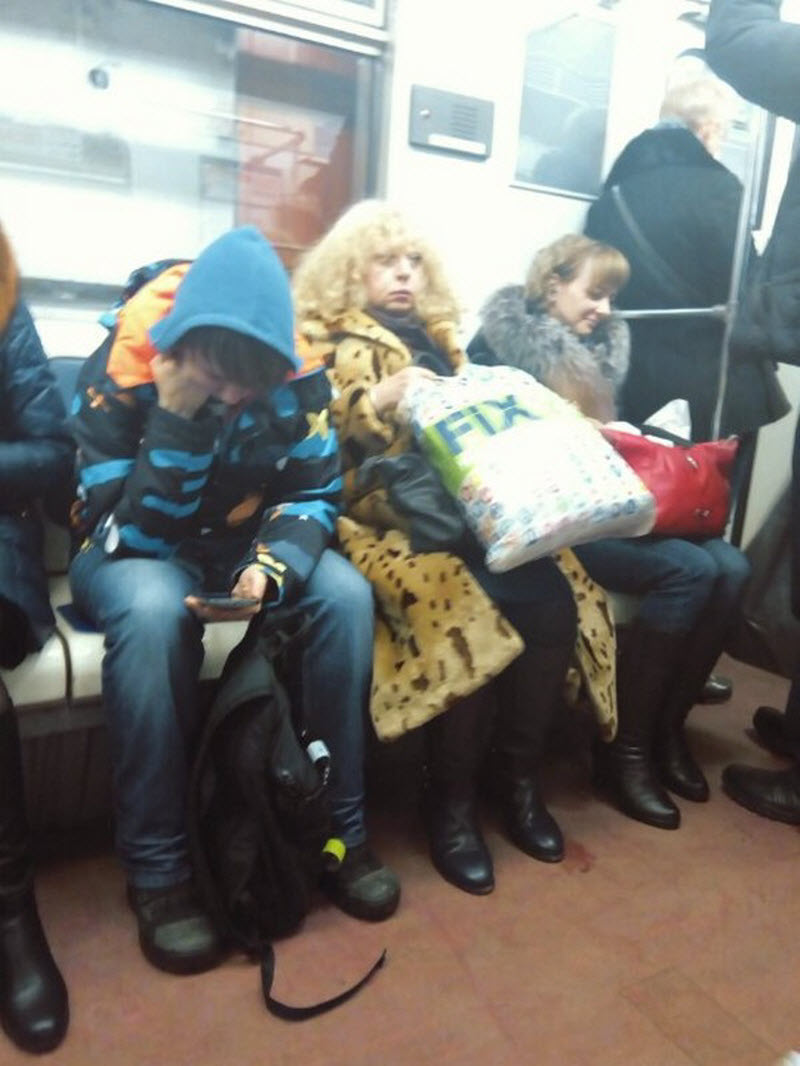 Модники из российского метрополитена