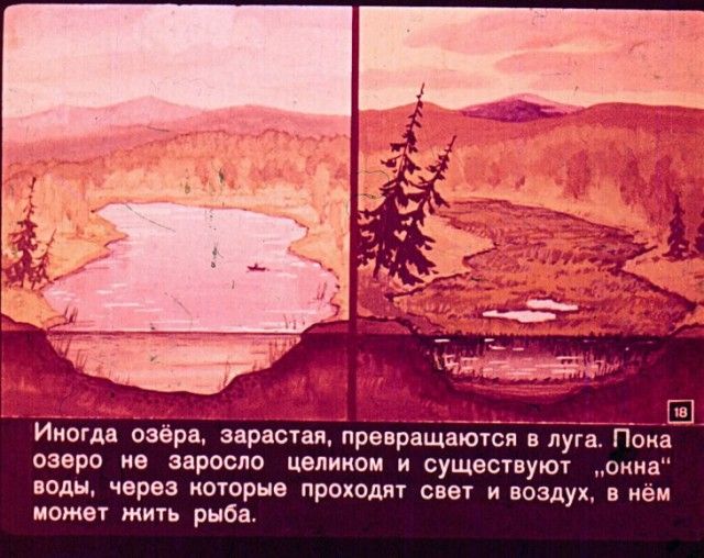 Диафильм вместо учебника по географии