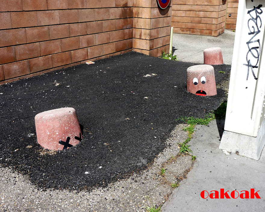 Умный французский стрит-арт от OakoAk