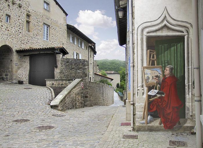 Художник превращает стены зданий в произведения искусства