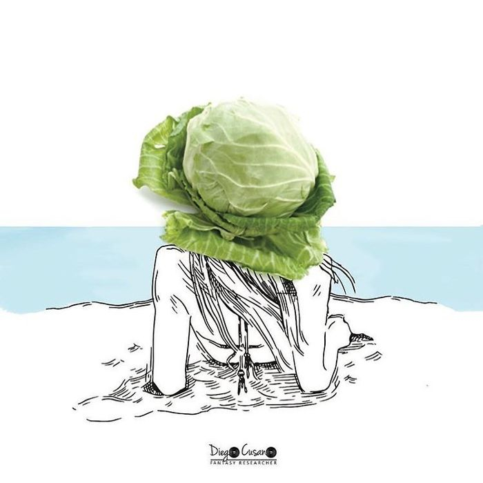 Художник превращает обычные предметы в умные иллюстрации, и вам захочется их рассмотреть
