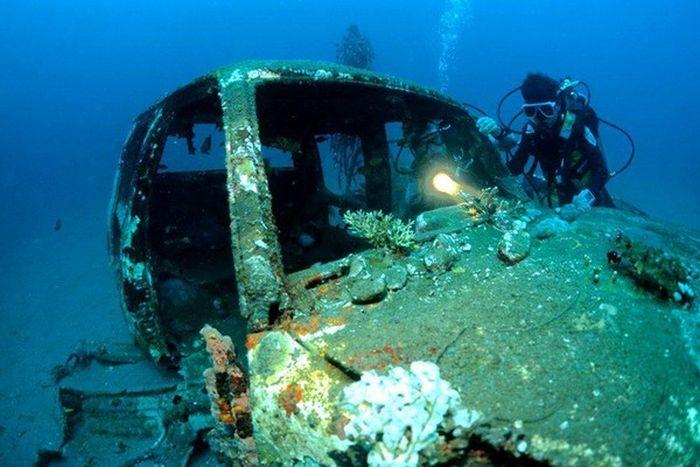Рифы из затопленных автомобилей (28 фото)