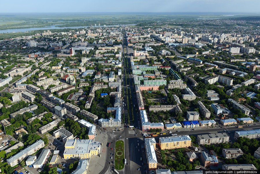 Виды Барнаула с вертолета