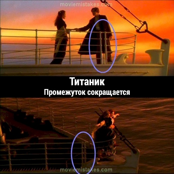 Киноляпы в фильме «Титаник»
