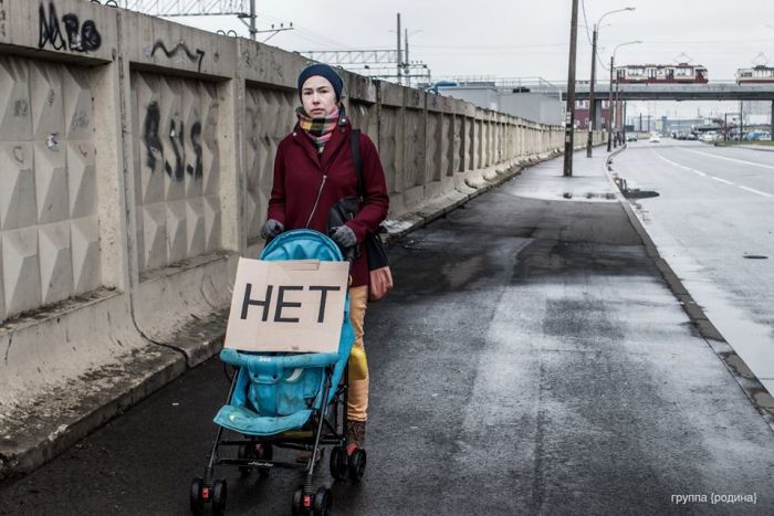 Осенняя депрессивная демонстрация в Санкт-Петербурге