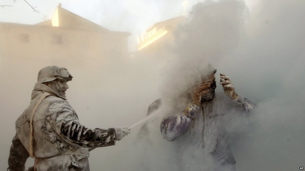 Мучная битва в Испании Мучная битва в Испании