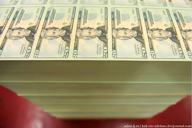 Как производят доллары США Как производят доллары США