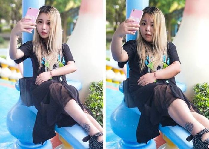 Фото девушек в Instagram и в реальной жизни
