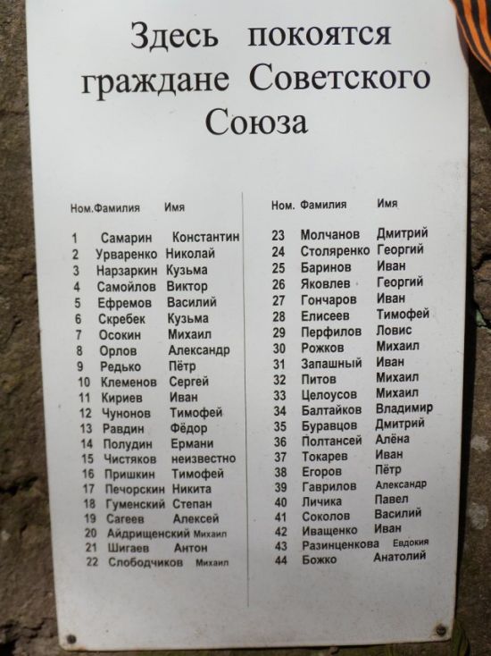 Захоронение советских военнопленных в Германии