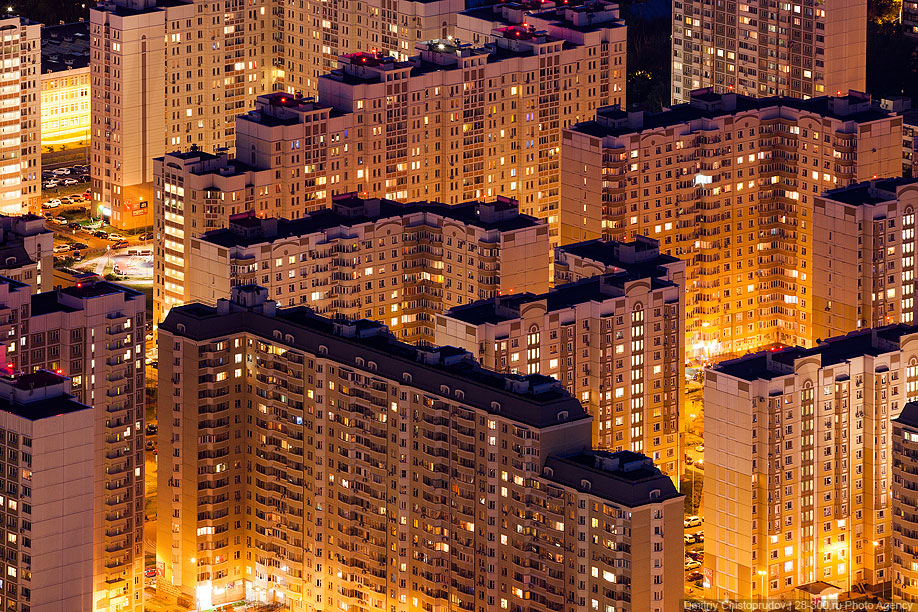 Останкинская телебашня. Вид на Москву с высоты 503 метра