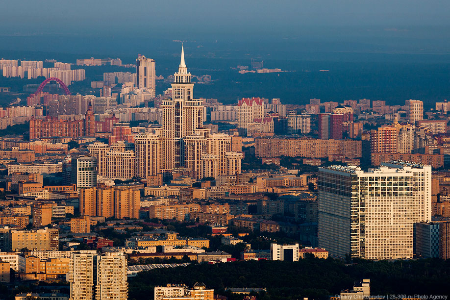 Останкинская телебашня. Вид на Москву с высоты 503 метра