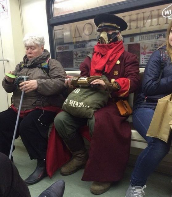 Необычные пассажиры российского метро