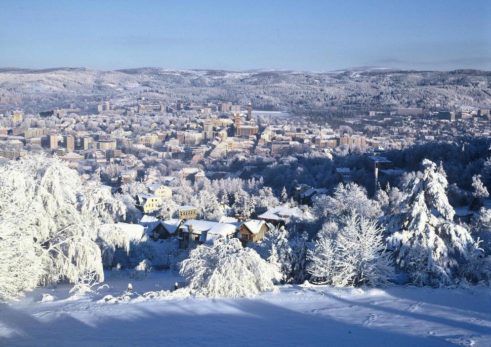 Живописные снежные города