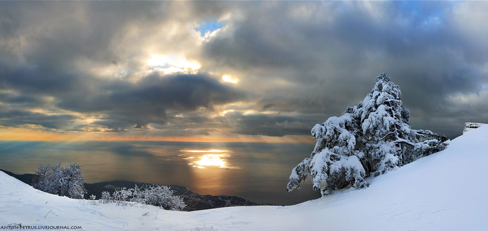 Настоящая зима в Крыму