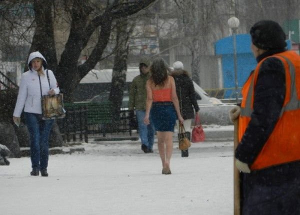 Холодно, зато красиво!