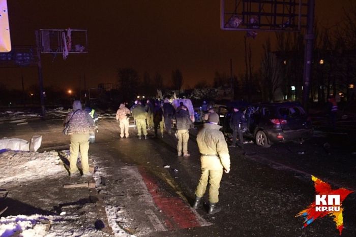 Мощный взрыв и обстрел Донецка