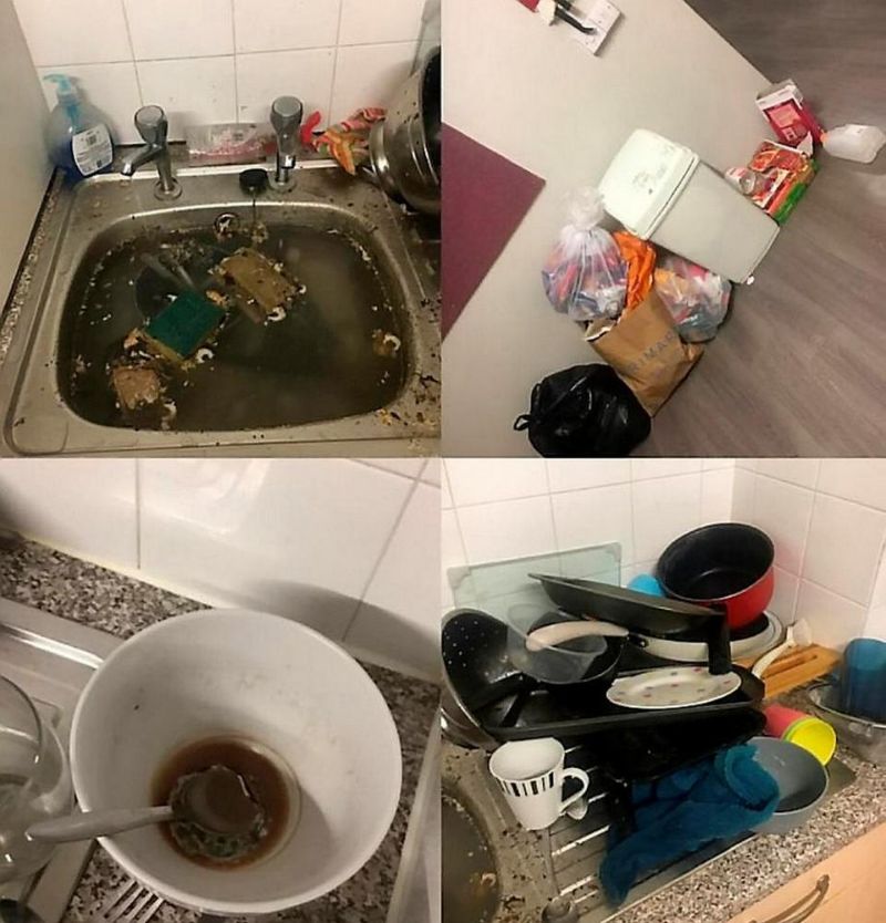 Жилье победительницы конкурса на самую грязную студенческую комнату