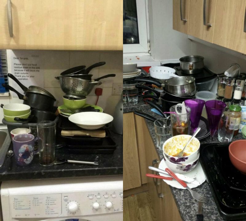 Жилье победительницы конкурса на самую грязную студенческую комнату
