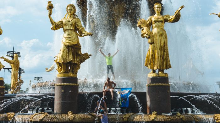 Московские десантники отмечают День ВДВ