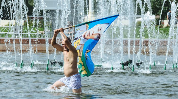 Московские десантники отмечают День ВДВ