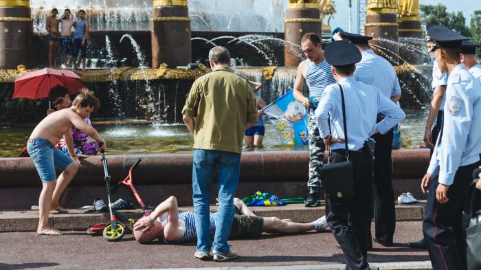 Московские десантники отмечают День ВДВ