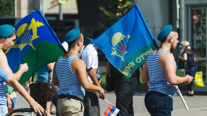 Московские десантники отмечают День ВДВ