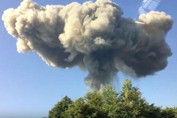 Взрыв на складе боеприпасов в Абхазии