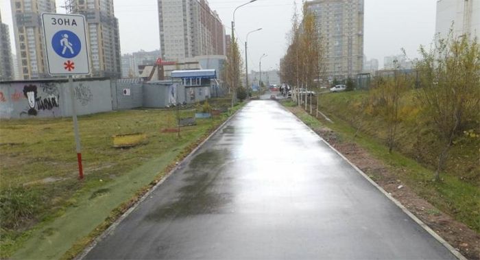 В Санкт-Петербурге провели «ремонт» пешеходной дорожи с помощью фотошопа