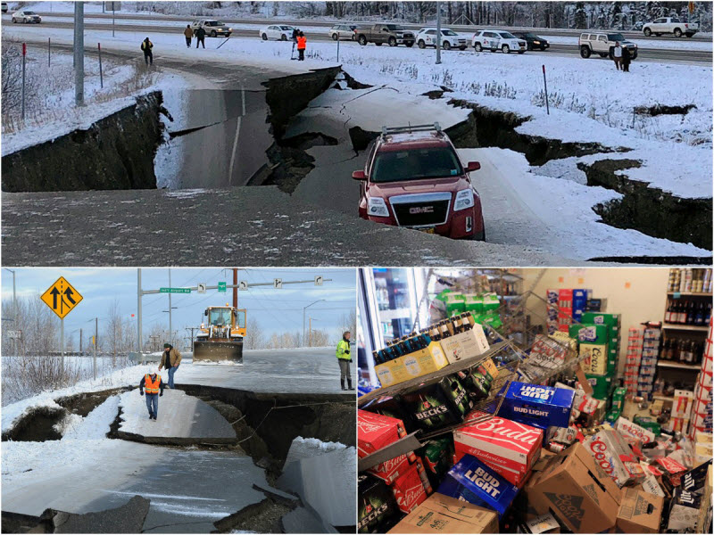 Землетрясение на Аляске Землетрясение на Аляске