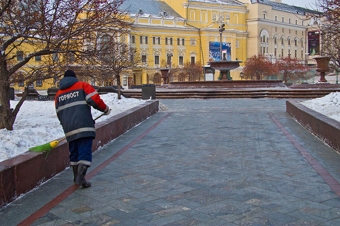 Утро 1 января в Москве (20 фото)