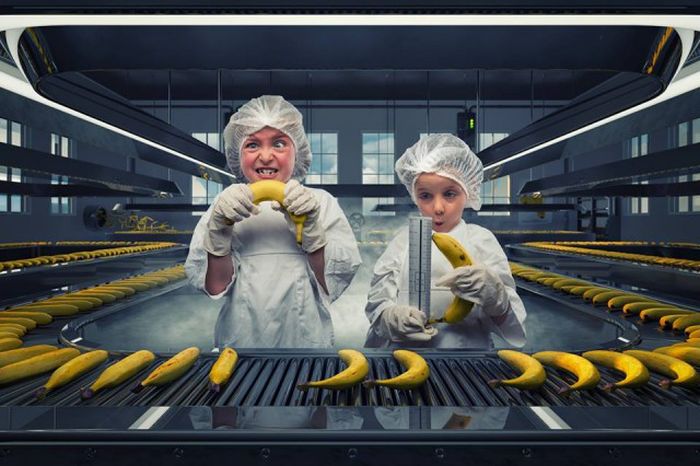 Отец создает удивительные изображения детей при помощи фотошопа