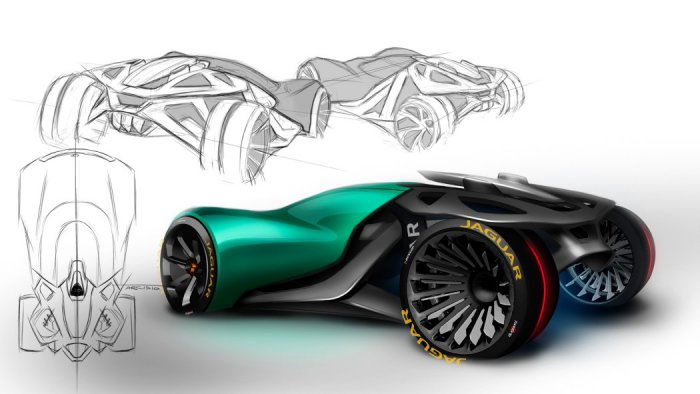 «Голый» Jaguar – автомобиль будущего