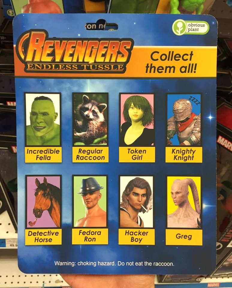 Американский комик создал идиотские фигурки 'Мстителей'