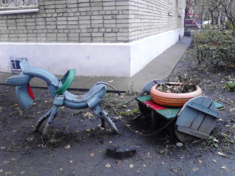 Детские площадки как витрина народного творчества