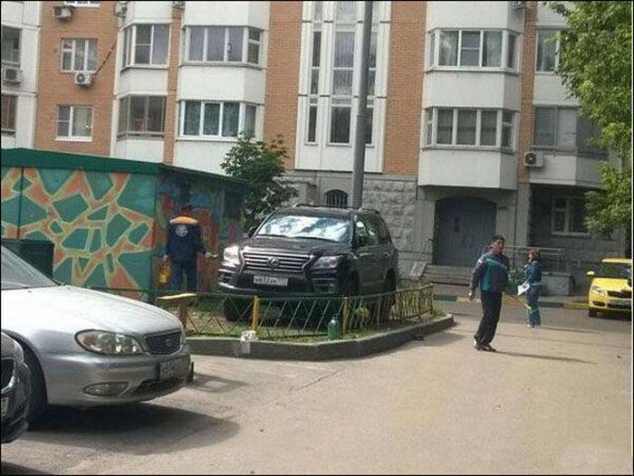Месть автовладельцам, нарушающим ПДД
