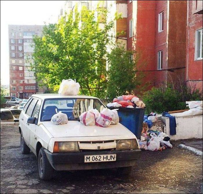 Месть автовладельцам, нарушающим ПДД