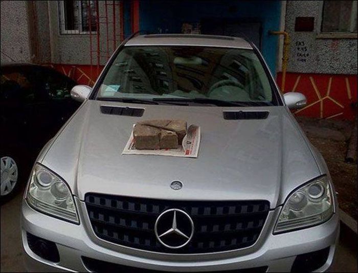Месть автовладельцам, нарушающим ПДД