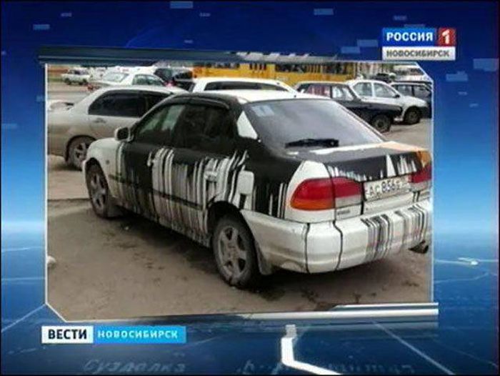Месть автовладельцам, нарушающим ПДД