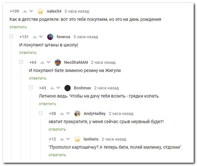 Забавные комментарии из социальных сетей