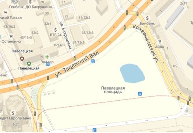 Сервис Яндекс.Карты добавил еще один водоем на карту Москвы