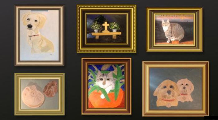 Отгадайте - кто нарисовал эти картины? (7 фото)