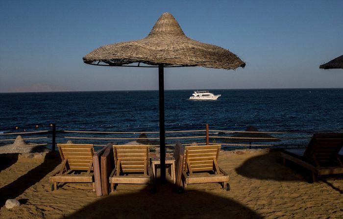 Опустевшие отели и пляжи Шарм-эль-Шейха