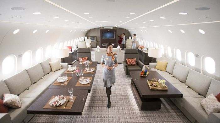 Dreamliner B787 Dreamjet - самый большой в мире частный самолет