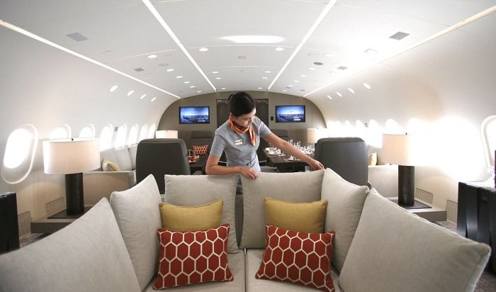 Dreamliner B787 Dreamjet - самый большой в мире частный самолет