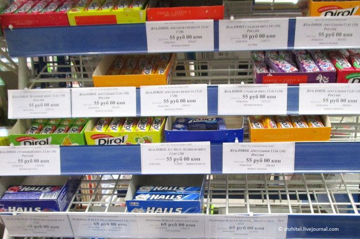Ценники чукотских магазинов