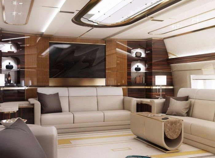 Роскошный воздушный дворец Boeing 747-8 VIP