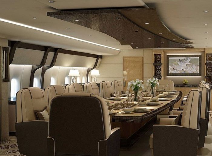 Роскошный воздушный дворец Boeing 747-8 VIP