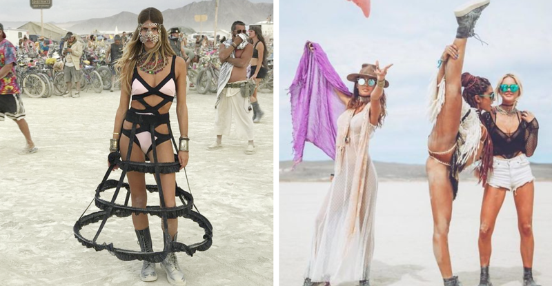 Красивейшие девушки на Burning Man 2018